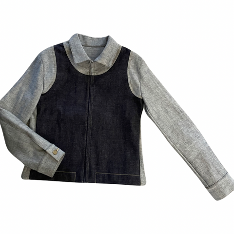 VESTED DENIM JACKET